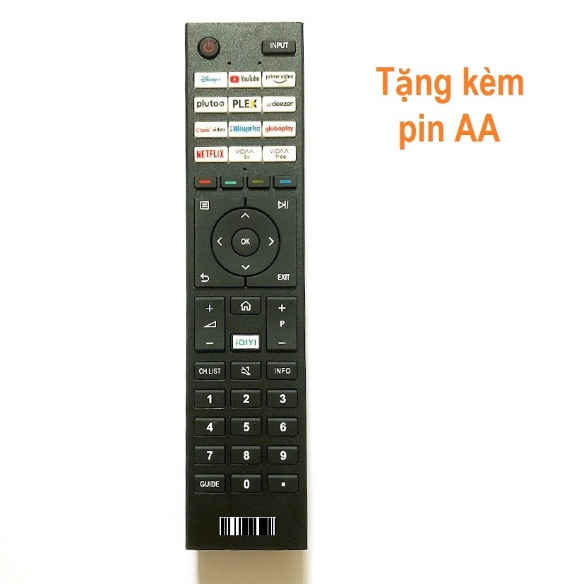Remote Dùng Cho TV TOSHIBA Điều Khiển Tivi Internet Android Smart TV Kèm Pin AA