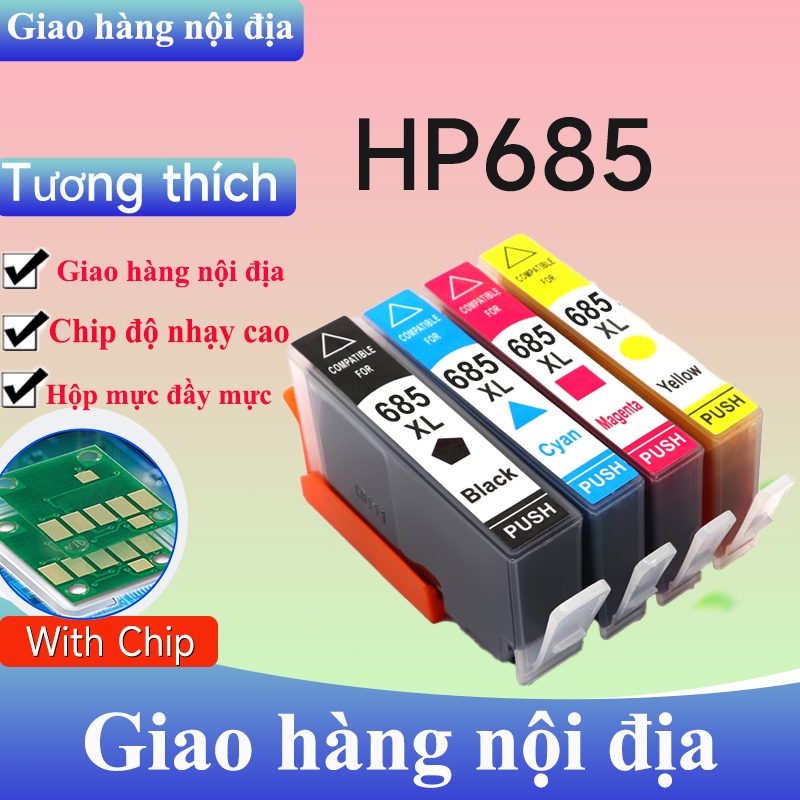 Hộp Mực In 685 685XL HP Deskjet 4615 4625 5525 3525 6525 6520 HP685 HP-685