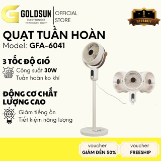 Quạt tuần hoàn không khí Goldsun GFA-6041 điều khiển từ xa,12 cấp tốc độ, 3 chế độ gió linh hoạt, làm mát mọi không gian