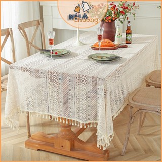 Khăn Trải Bàn Decor, Khăn Trải Bàn Tròn, Vuông, Chữ Nhật, Thảm Trải Bàn Ren Hoa