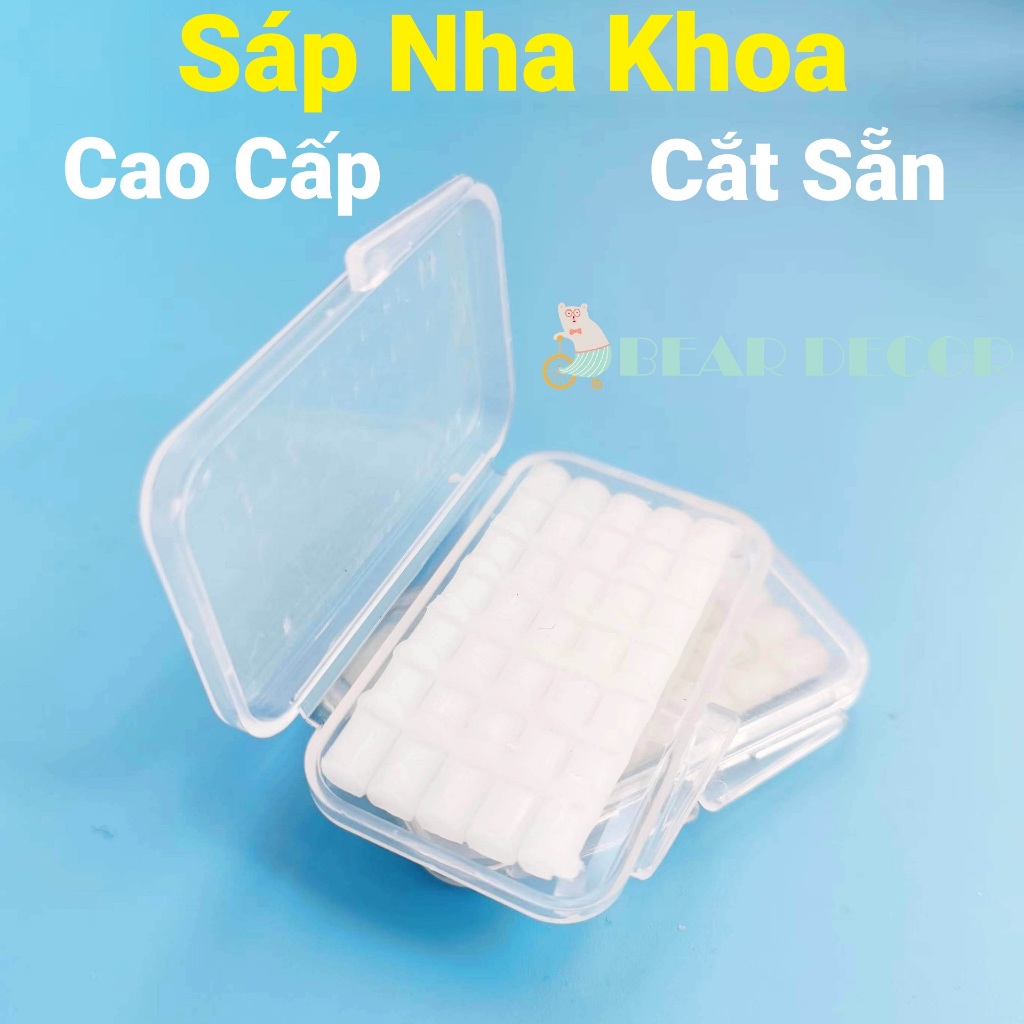 [Cắt Sẵn - 10 Hộp] Sáp Giảm Đau Cho Người Niềng Răng - Sáp Nha Khoa Chỉnh Nha Cao Cấp Tiện Dụng