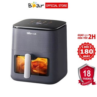  Nồi chiên không dầu 6L Bear nồi chiên công suất 1550W công nghệ nhiệt đối lưu 360 – BH 6-18 tháng 
