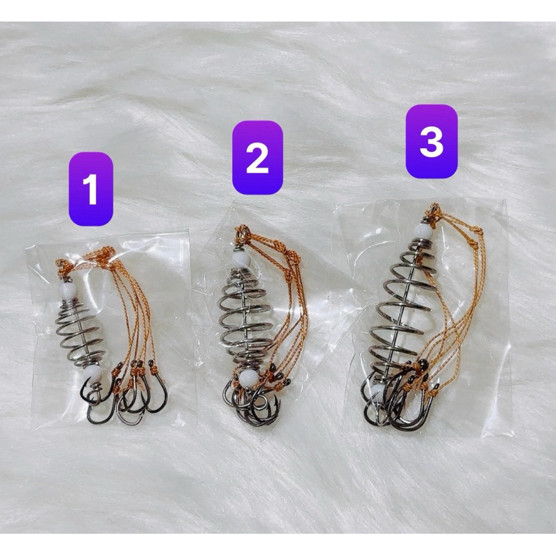 Lăng xê 6 lưỡi câu mè, lăng xê câu cá tóm sẵn