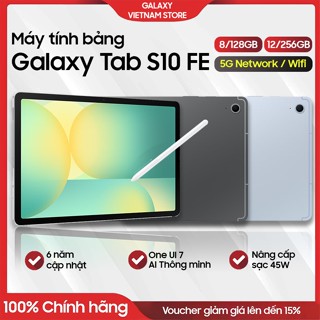 Máy tính bảng Samsung Galaxy Tab S10 FE Wifi/5G One UI 7 - Galaxy AI - Hàng chính hãng