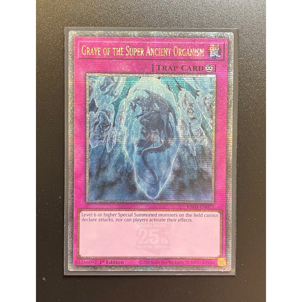 YMS - [Thẻ bài Yugioh] - [TCG-UK] - RA03-EN077 - Grave of the Super Ancient Organism - 25th Secret R