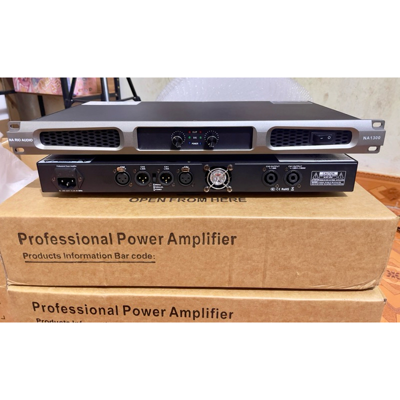 Đẩy công suất 2 kênh class D 1U ( công suất 1300w/kênh )