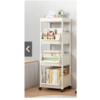 kệ sách kệ đa năng 4 tầng tiện lợi - Kệ đựng đồ đa năng Có Bánh Xe Di Chuyển Tiện Lợi