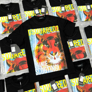 Áo phông nam nữ Premium Cotton in hoạ tiết hình hổ orange scouting D2 thân dày dặn boy phố