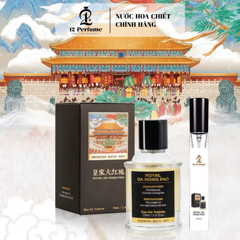 [ Chiết 10ml ] Nước hoa Unisex Royal Da Hong Pao EDT của Modern Bath Art trầm ấm lôi cuốn • 12 Perfu