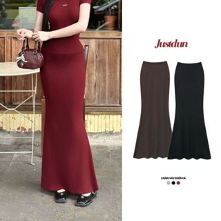 Chân Váy Thun Đuôi Cá dáng dài xòe JUSTDUN D16
