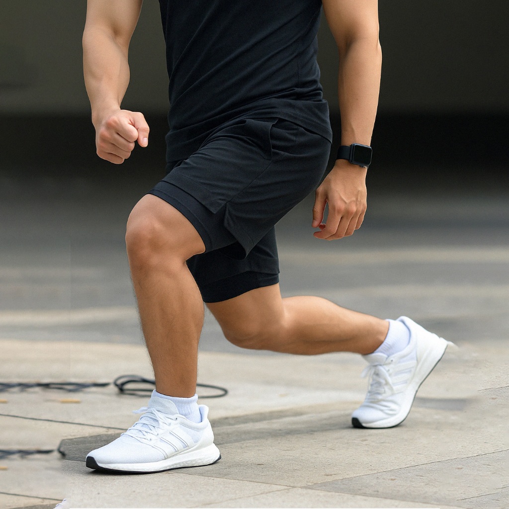 Quần Đùi Short Thể Thao Rookie Tập Gym, Chạy Bộ, Đạp Xe Nam 2 Lớp - QS2