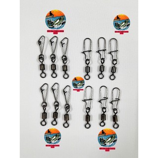   Chất Lượng  10 Khóa Link Chống Xoắn 2 Vòng Câu Cá Khóa Link Chống Xoắn Chịu Tải Lớn Phụ Kiện Câu Đài Cao Cấp 