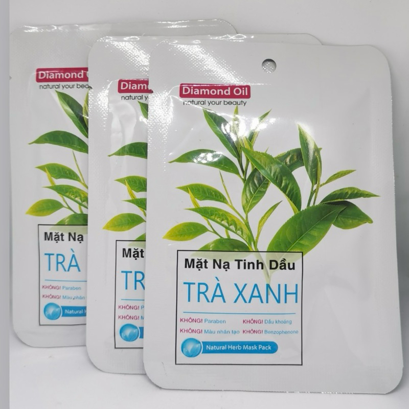 Mặt nạ trà xanh Diamond oil 20gram