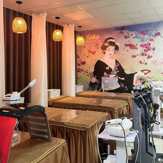 GA/DRAP PHI LỤA TRƠN CHO GIƯỜNG SPA, PHUN XĂM, NAIL MI