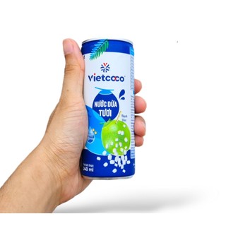 Nước Dừa Tươi Vietcoco có cơm giàu chất điện giải 240ml