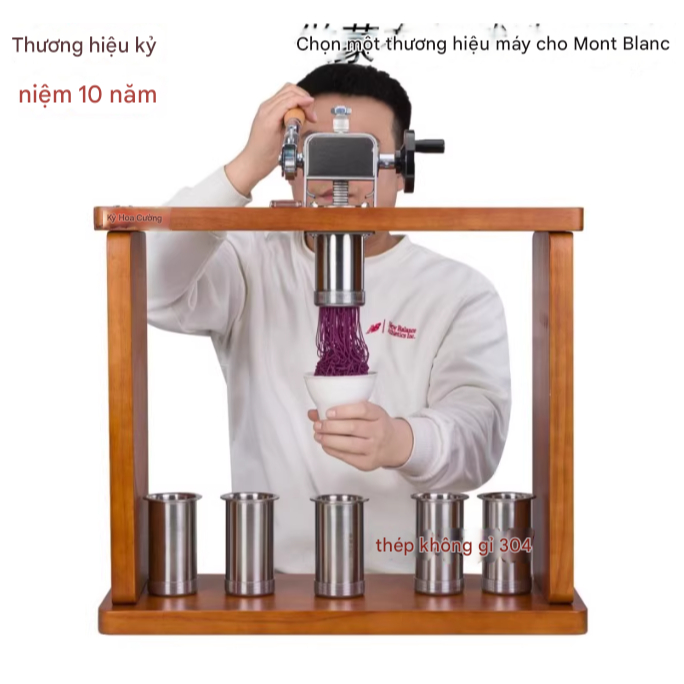 Máy ép kem Spaghetti, máy làm kem sợi mỳ