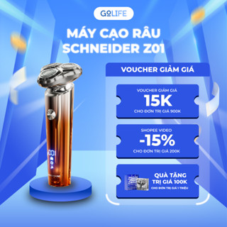 Máy cạo râu mini Schneider Z01 nhỏ ngọn, chống thấm nước, có 3 lưỡi dao kép, màn hình quan sát LCD