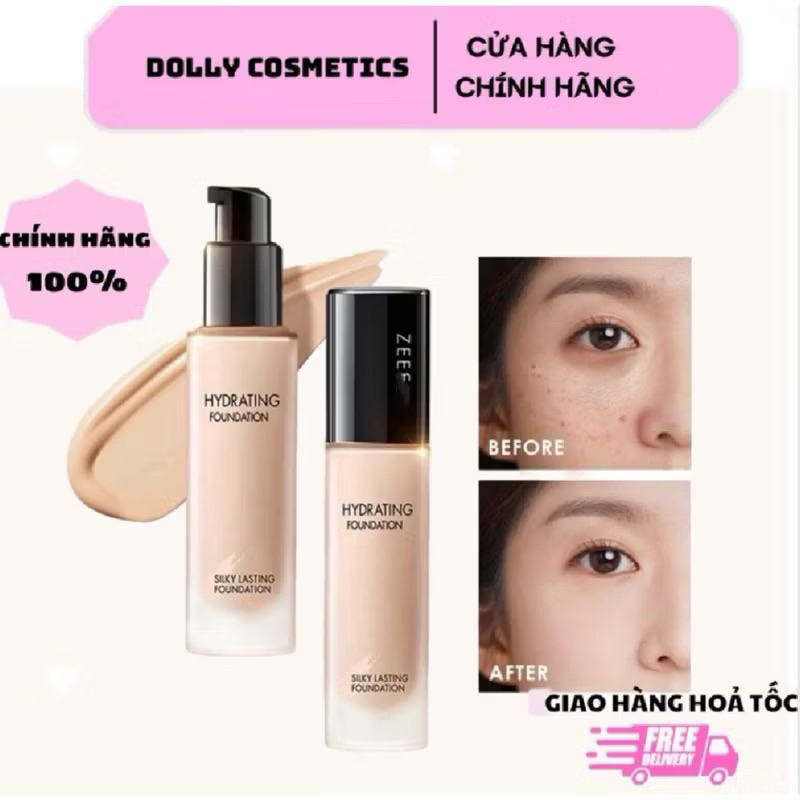 Kem nền ZEESEA Dạng Lỏng Che Khuyết Điểm Kiềm Dầu hiệu Quả Lâu Trôi Silky Lasting Foundation 30ml