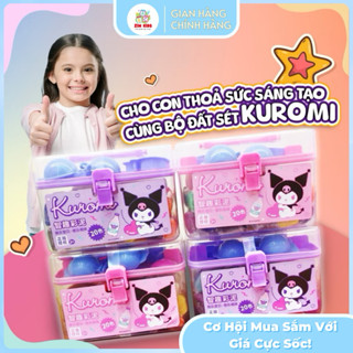  Đồ Chơi Đất Sét Nặn Kuromi Gồm 24 Màu Sắc Không Chất Phụ Gia Không Dính Tay An Toàn Dành Cho Bé 