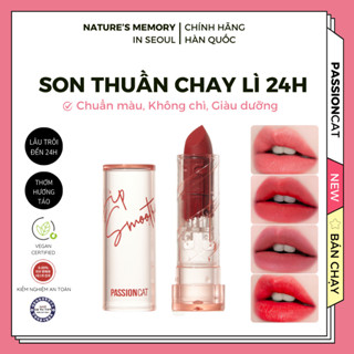 Son Lì 24H Thuần Chay PASSIONCAT Lip Smoothy Mềm Mịn Môi Bảng 8 Màu Quyến Rũ
