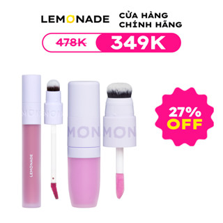 Combo Lemonade Má kem mịn lì thuần chay Perfect Couple Blush 8.5g và Son kem mịn lì thuần chay Perfect Couple Lip 3.5g