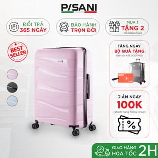 [ SẮP HẾT DEAL SỐC] Vali Kéo Pisani LANI - size 20/24/28, Nhựa PP Siêu Bền, Khoá TSA An Toàn, Cần Kéo Hợp Kim Nhôm