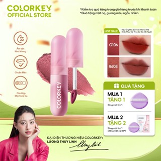 Son Kem Bùn COLORKEY Lip Mud Chất Son Mềm Mịn Che Vân Môi Tốt, Màu Sắc Thời Thượng 2g