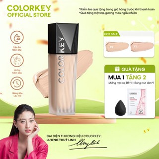 Kem Nền COLORKEY Dạng Lỏng Chân Ái Cho Da Dầu Cho Lớp Trang Điểm Lì Mỏng Nhẹ và Lâu Trôi 30g