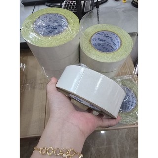 1 cuộn băng keo 2 mặt vàng siêu dính 48mm x dài 40met