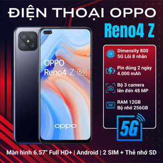 Điện thoại OPPO Reno4 Z 5G (12GB/256GB) – Màn 120Hz Mượt Mà | Hiệu Năng Mạnh Mẽ | Camera Ấn Tượng