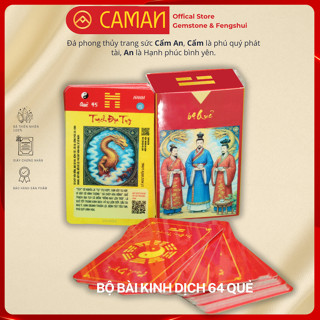 Bộ thẻ 64 quẻ kinh dịch Red.sci - plastic nhỏ gọn cao cấp, tặng kèm sổ tay hướng dẫn dịch quẻ