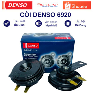  Cặp còi đĩa DENSO chính hãng dành cho ô tô hai giắc không dây 