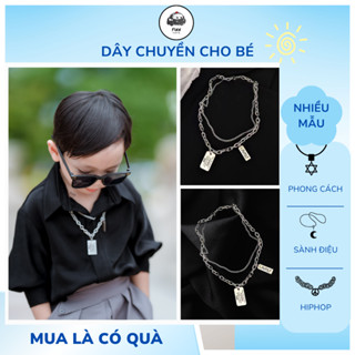 Dây Chuyền Bé Trai Bé Gái Hàn Quốc Hip Hop Punk Dây Xích Vòng Cổ Thời Trang, Dây Chuyền Vòng Cổ Thép Không Gỉ Cá Tính
