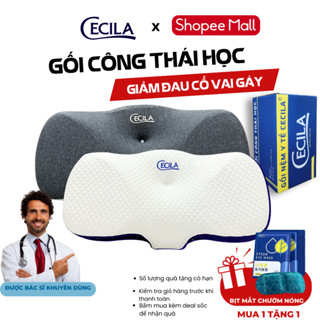 Gối công thái học CECILA Gối Nệm Y Tế chất liệu cao cấp, thiết kế phù hợp cho mọi tư thế ngủ, chống đau cổ vai gáy