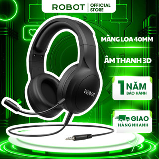 Tai Nghe Chụp Tai ROBOT RH-P20 Âm Thanh 3D Hỗ Trợ Kết Nối Cổng AUX - BẢO HÀNH 12 THÁNG 1 ĐỔI 1