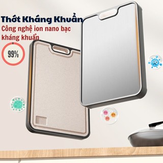  Thớt kháng khuẩn 2 mặt Inox 304 cao cấp Thớt kháng khuần 99% an toàn cho sức khoẻ 