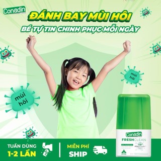 Lăn nách Conadin cho bé dậy thì ngăn tiết mồ hôi, khử mùi chuyên sâu kéo dài 5 ngày cho cả nam và nữ