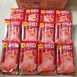 Thùng 20 Gói Xúc Xích Heo CP Tiệt Trùng_Mỗi gói 200g_ Cây LỚN (5 Cây/ 1 Gói)