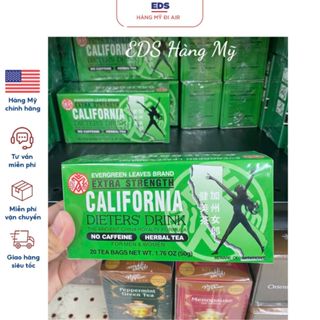  Trà thảo dược giảm cân date 2030 Evergreen Leaves Brand California Dieters' Drink - EDS Hàng Mỹ 