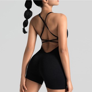 Jum Tập Gym, Jumpsuit Nữ Sang Chảnh, Đi Biển Sẵn Mút, Bộ Liền Thân Tập Gym, Yoga Thể Thao Đùi Ôm Dáng Co Giãn, Lisa M02