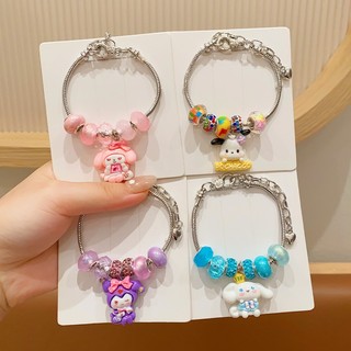  ✨ Vòng Tay Cho Bé Gắn Charm Santori Dễ Thương - Vòng Tay Pandora Kuromi Xinh Xắn - Quà Tặng Ý Nghĩa Cho Bé Gái - Selensh 