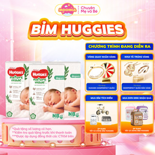Combo 3 gói Tã bỉm dán/quần HUGGIES PLATIUM NATURE MADE hàng chính hãng_Mochishop _Mochica