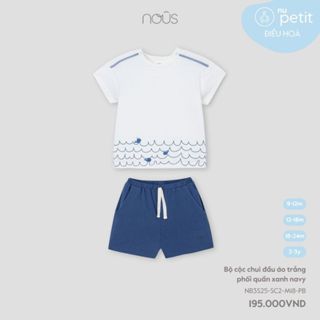 Nous Baby Bộ quần áo cộc tay nhiều màu sắc cho bé trai bé gái thoáng mát xinh xắn BST T4