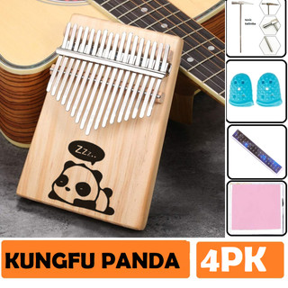 Đàn kalimba gỗ giá rẻ LMS006 Gấu Panda loại 17 phím cho bạn mới tập chơi