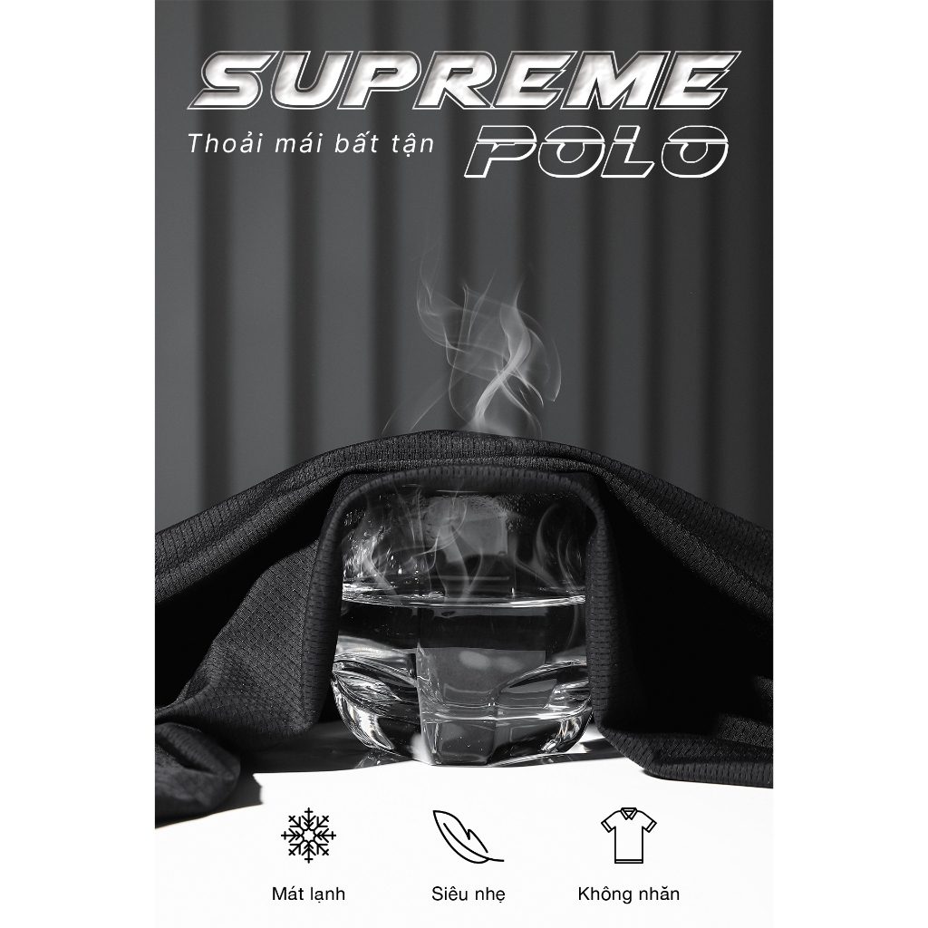 Áo polo nam TORANO SUPREME POLO không đường may, công nghệ ép nhiệt cao cấp, form chuẩn, phong cách nam tính GSTP044 | BigBuy360 - bigbuy360.vn