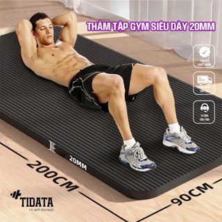 Thảm tập gym siêu dày 20mm tại nhà chống trơn trượt shop TIDATA