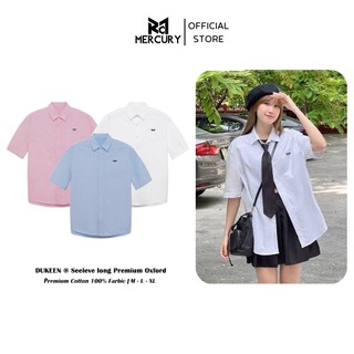 Áo Sơ Mi Nam Nữ Tay Ngắn Hàn Quốc Unisex Local Brand Eco Oxford Shirt Logo D/basic Thêu SM043