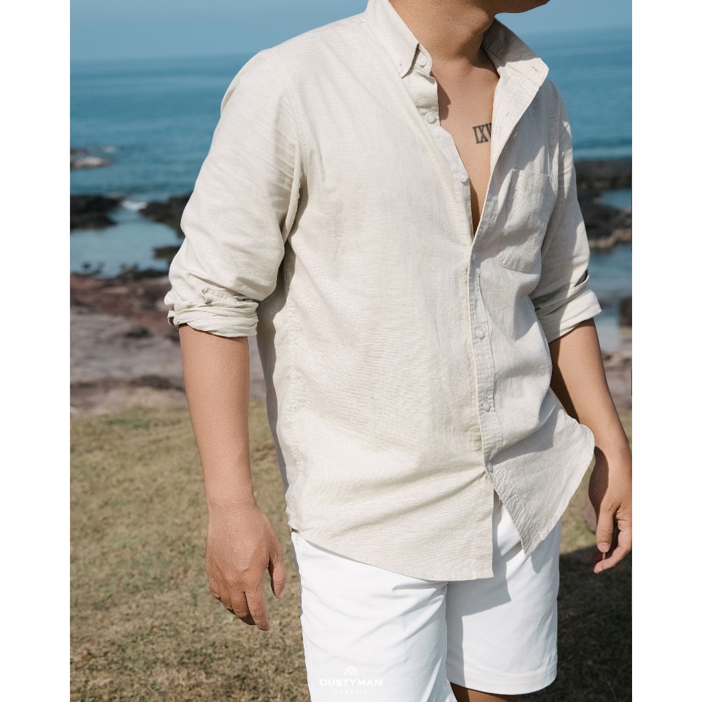 Sơ Mi Linen Nam Radley Dustyman,Vải Linen Cao Cấp,Thoáng Mát,Form Regular Fit | BigBuy360 - bigbuy360.vn