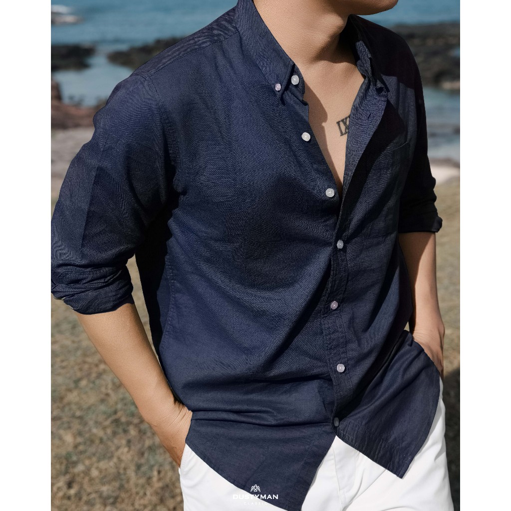 Sơ Mi Linen Nam Radley Dustyman,Vải Linen Cao Cấp,Thoáng Mát,Form Regular Fit | BigBuy360 - bigbuy360.vn
