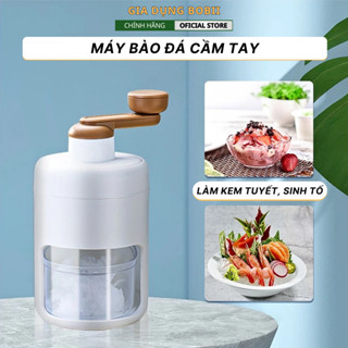  Máy bào đá mini bằng tay máy bào đá bằng tay máy bào đá tuyết mini làm sinh tố BOBII 